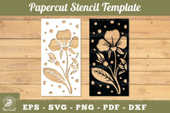 Floral Papercut Stencil SVG Bundle - CraftNest - Digital Crafting and Art
