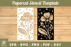 Floral Papercut Stencil SVG Bundle