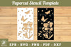 Flowers Papercut Stencil Clipart Bundle