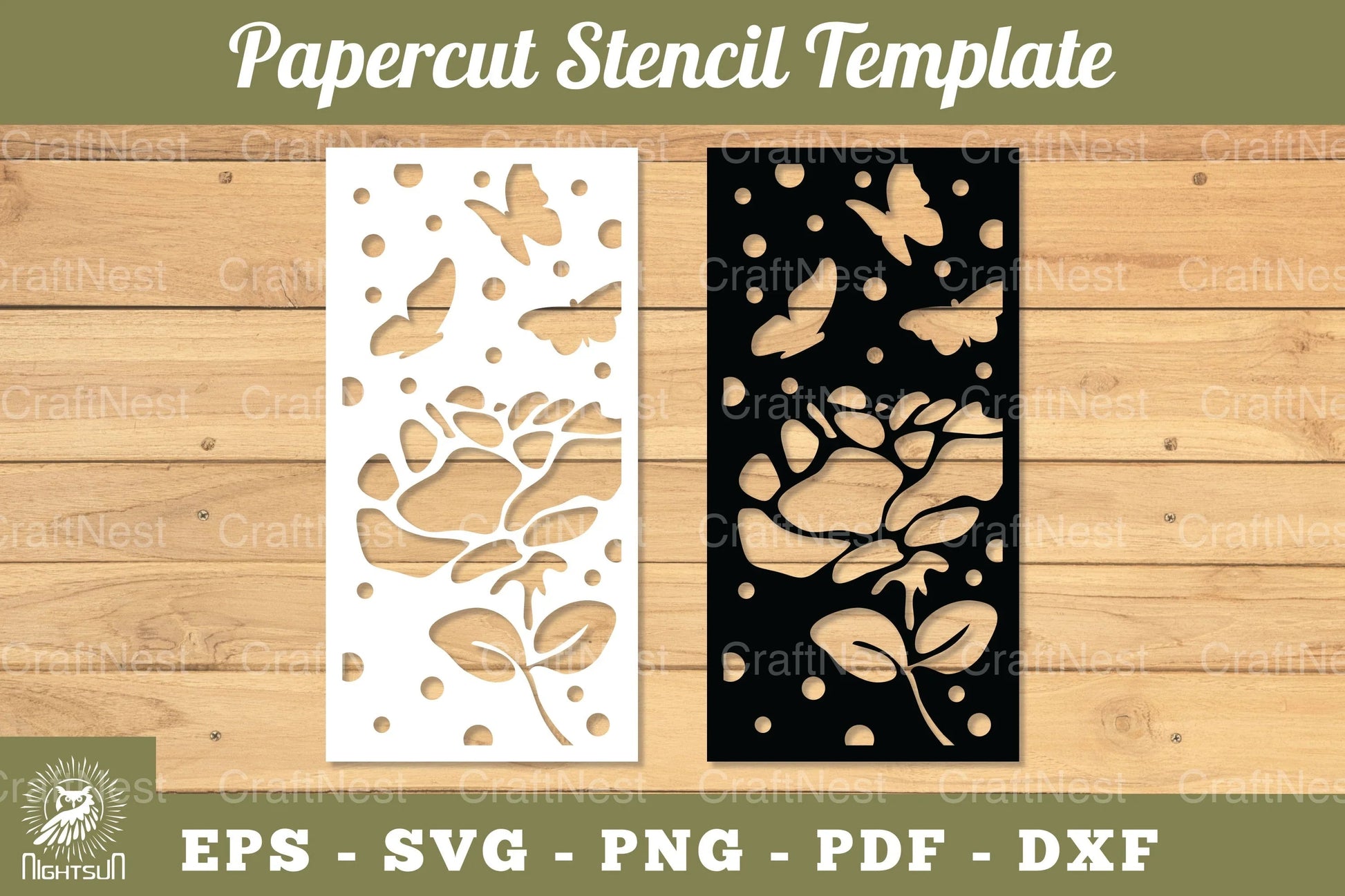 Flowers Papercut Stencil Clipart Bundle - CraftNest - Digital Crafting and Art