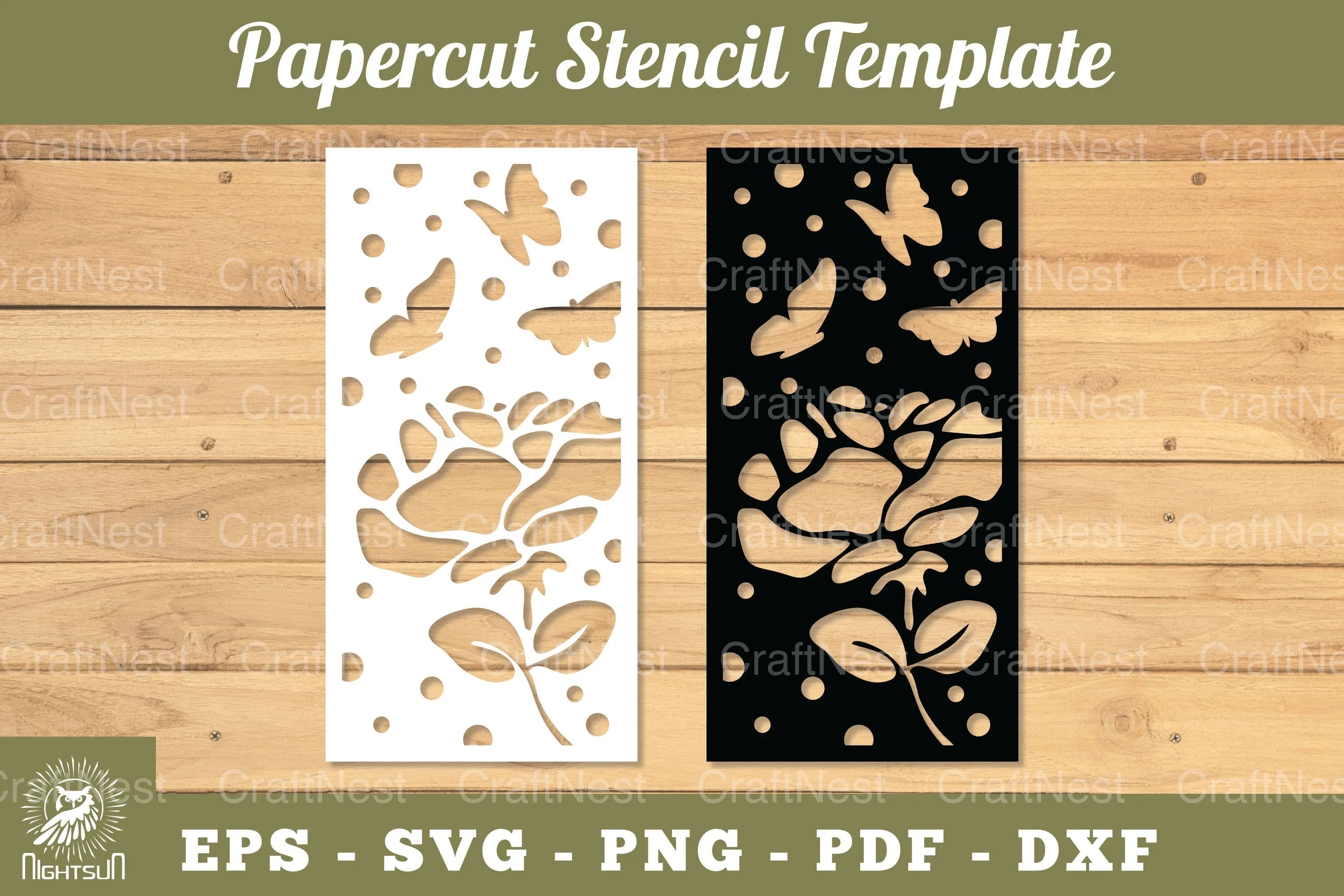 Flowers Papercut Stencil Clipart Bundle - CraftNest - Digital Crafting and Art