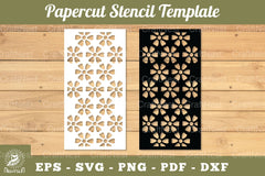 Flowers Papercut Stencil Clipart Bundle - CraftNest - Digital Crafting and Art