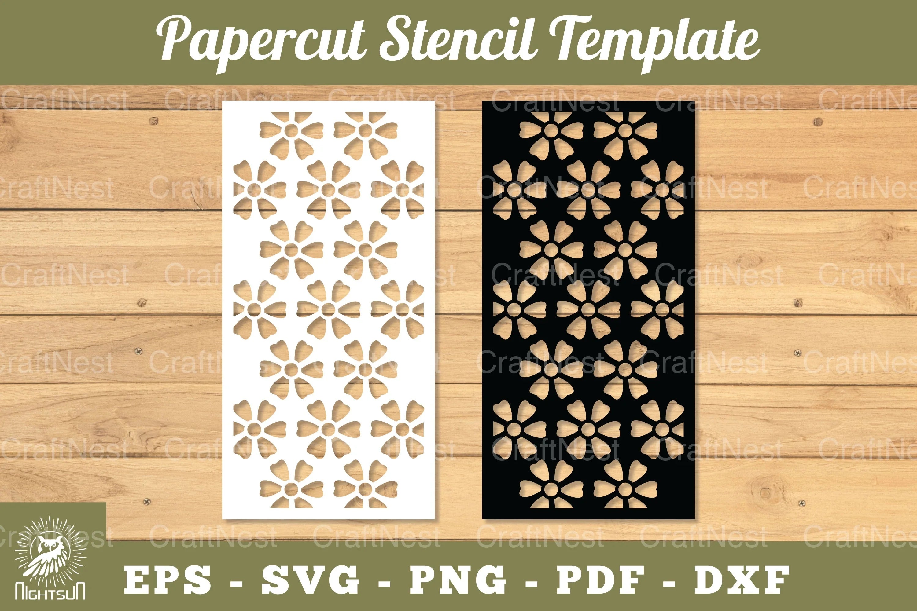 Flowers Papercut Stencil Clipart Bundle - CraftNest - Digital Crafting and Art