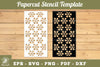 Flowers Papercut Stencil Clipart Bundle
