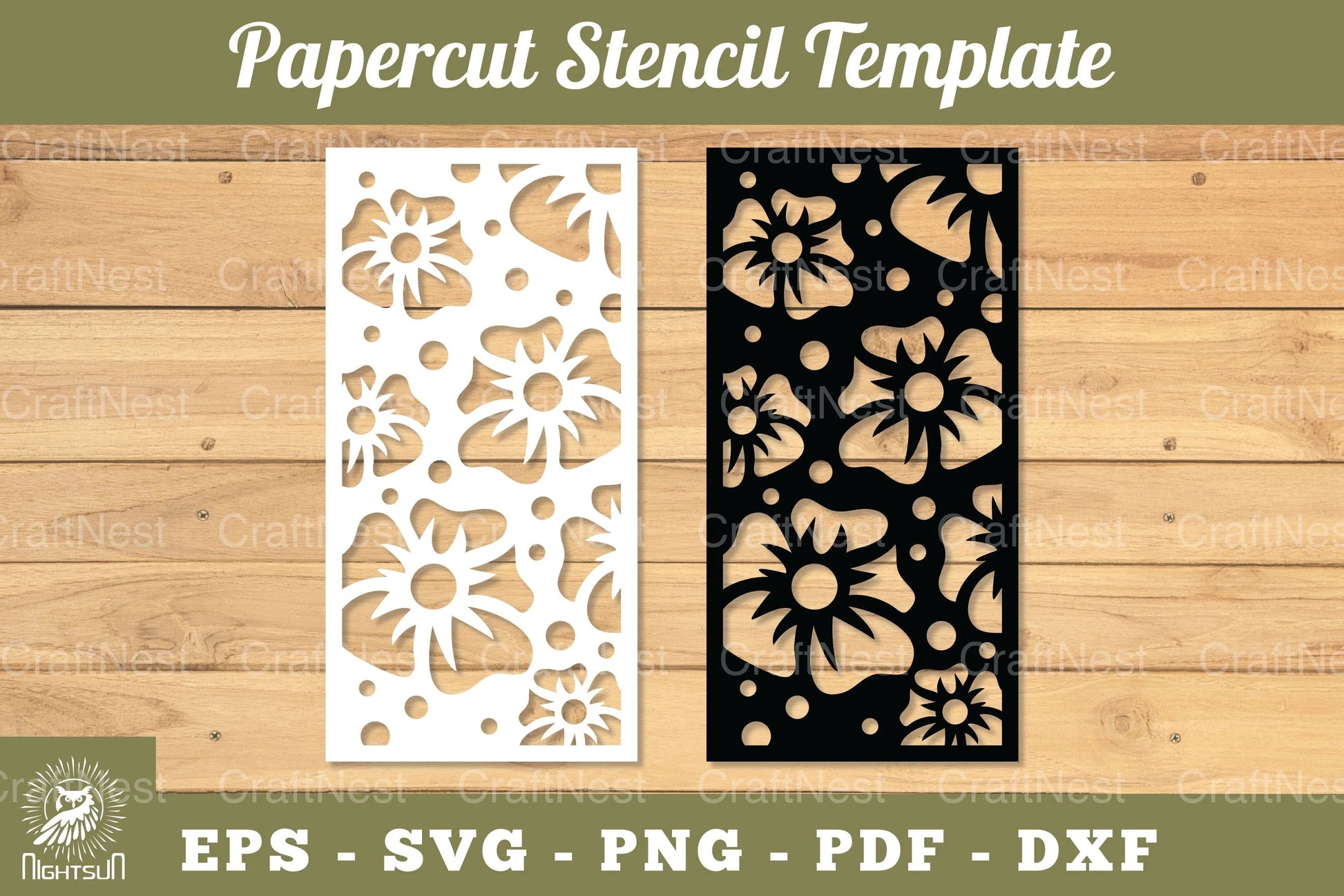 Flowers Papercut Stencil Clipart Bundle - CraftNest - Digital Crafting and Art
