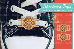 Flowers Peace Shoelaces Tags Laser Cut SVG Bundle - CraftNest - Digital Crafting and Art