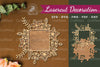 Flowers Rectangular Laser Cut Decoration Clipart Bundle