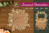 Flowers Rectangular Laser Cut Decoration Clipart Bundle