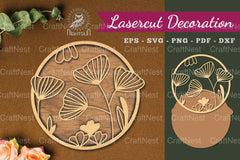 Flowers Round Laser Cut Decoration Clipart Bundle - CraftNest - Digital Crafting and Art