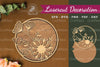 Flowers Round Laser Cut Decoration Clipart Bundle