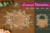 Flowers Round Laser Cut Decoration Clipart Bundle