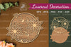 Flowers Round Laser Cut Decoration Clipart Bundle