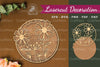 Flowers Round Laser Cut Decoration Clipart Bundle