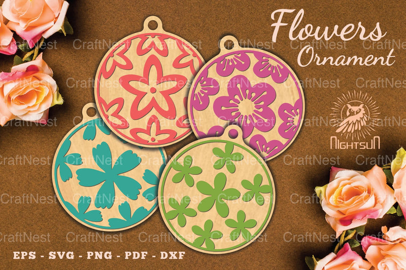 Floral Round Ornament Clipart Bundle - CraftNest - Digital Crafting and Art