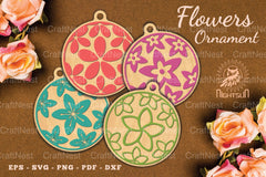 Flowers Round Ornament Clipart Bundle - CraftNest - Digital Crafting and Art