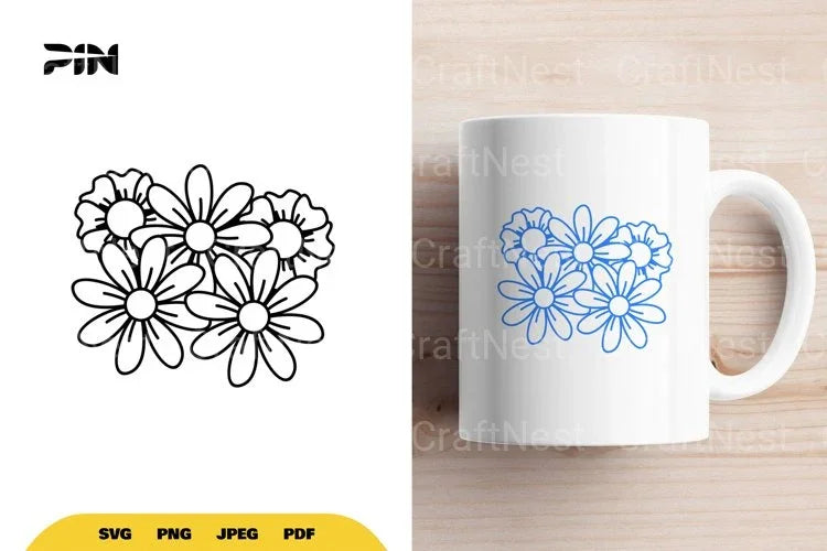 Flowers Cut File SVG Bundle - Clipart Bundle - CraftNest - Digital Crafting and Art