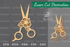 Flowers Scissors Laser Cut Decoration Clipart Bundle - CraftNest - Digital Crafting and Art