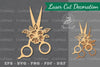 Flower Scissors Laser Cut Decoration Clipart Bundle