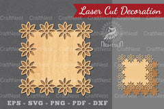 Laser Cut Flower Sign Decoration Clipart Bundle - CraftNest - Digital Crafting and Art