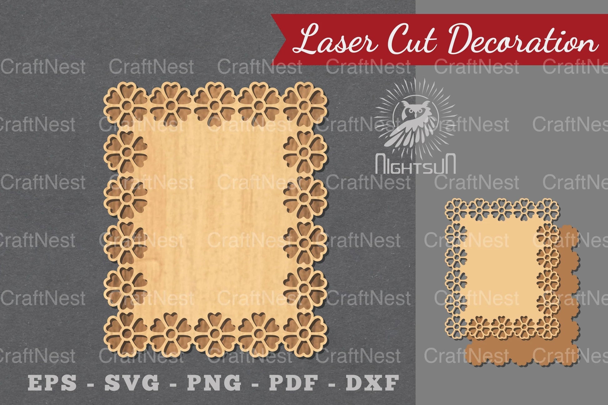 Laser Cut Flower Sign Decoration Clipart Bundle - CraftNest - Digital Crafting and Art