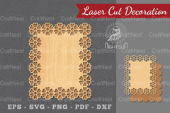 Laser Cut Flower Sign Decoration Clipart Bundle - CraftNest - Digital Crafting and Art