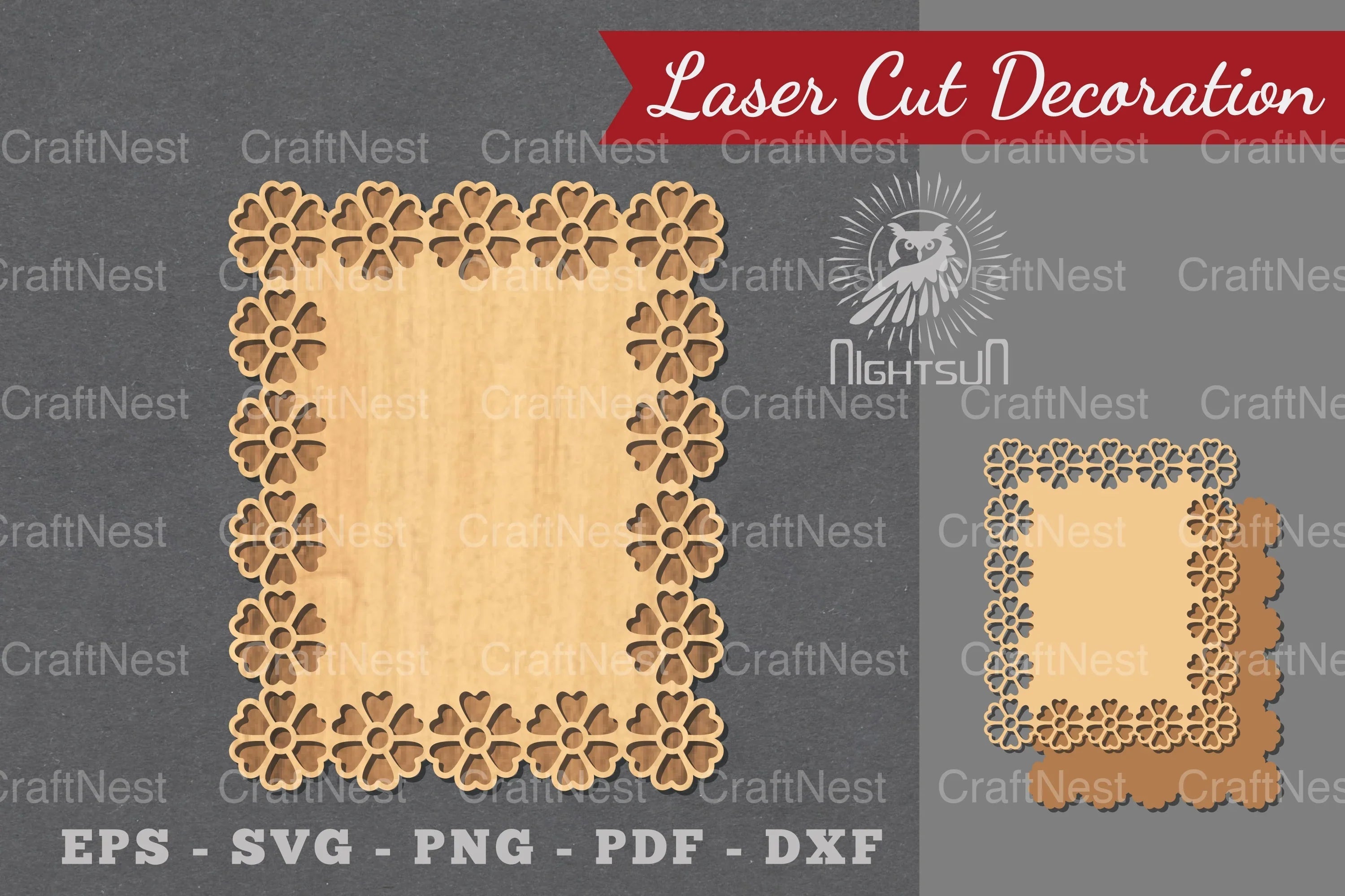 Laser Cut Flower Sign Decoration Clipart Bundle - CraftNest - Digital Crafting and Art