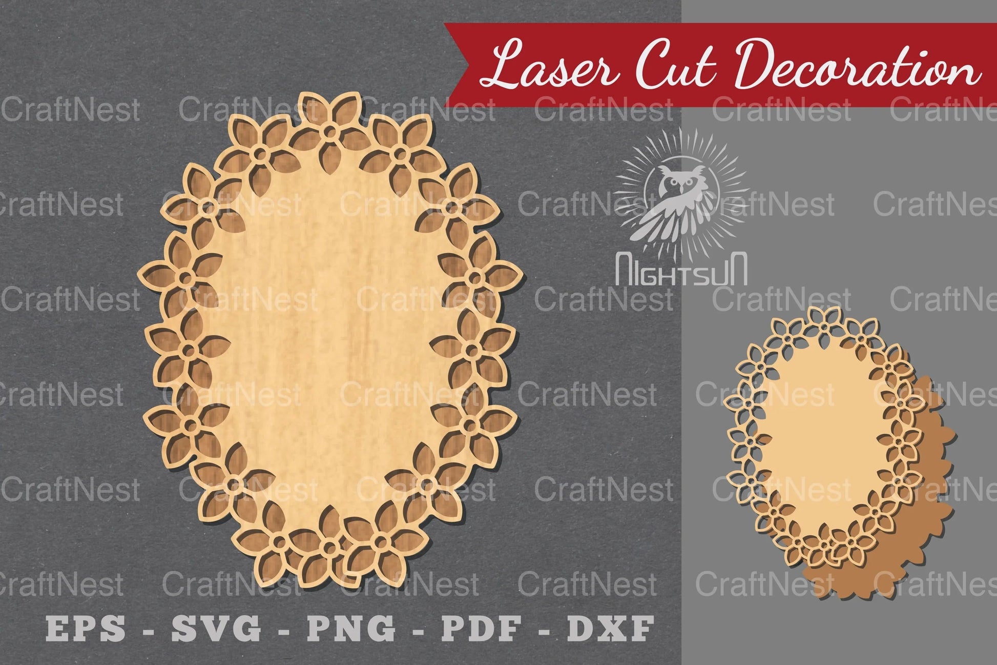 Laser Cut Flower Sign Decoration Bundle - CraftNest - Digital Crafting and Art