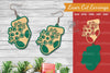 Floral Sock Laser Cut Earrings - Jewelry Design Bundle