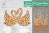 Swan 3D Lasercut Decoration Flowers Clipart Bundle