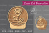 Flowers in Ball Laser Cut Decoration Clipart Bundle