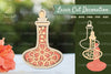 3D Lasercut Flowers in Bottle Clipart Bundle