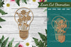 Laser Cut Flower Lamp Decoration Clipart Bundle