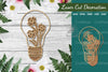 Laser Cut Flower Lamp Decoration Clipart Bundle