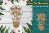 Laser Cut Flower Lamp Decoration Clipart Bundle