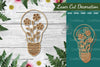 Laser Cut Flower Lamp Decoration Clipart Bundle