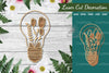 Laser Cut Flower Lamp Decoration Clipart Bundle