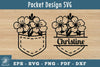 Pocket Flower Silhouette Clipart Bundle