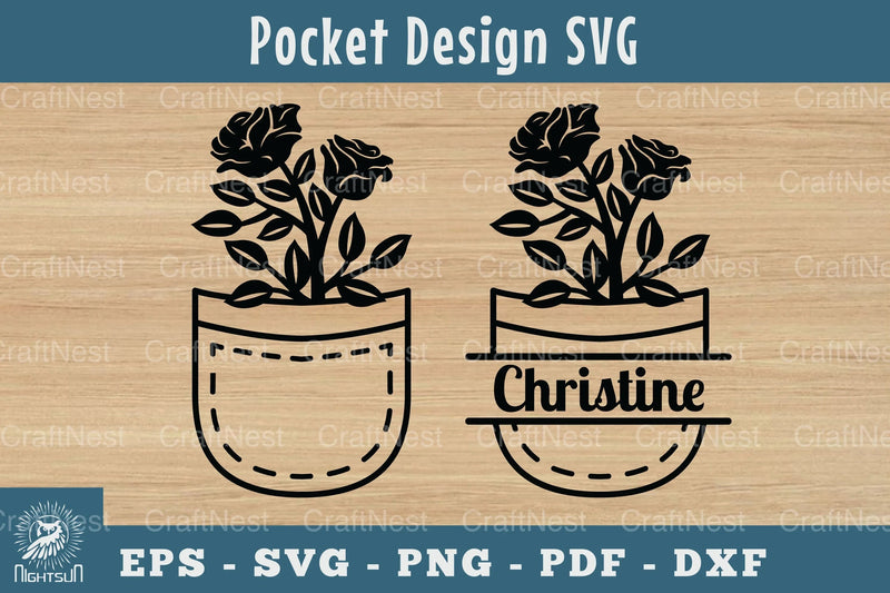 Pocket Flowers SVG Bundle - CraftNest - Digital Crafting and Art