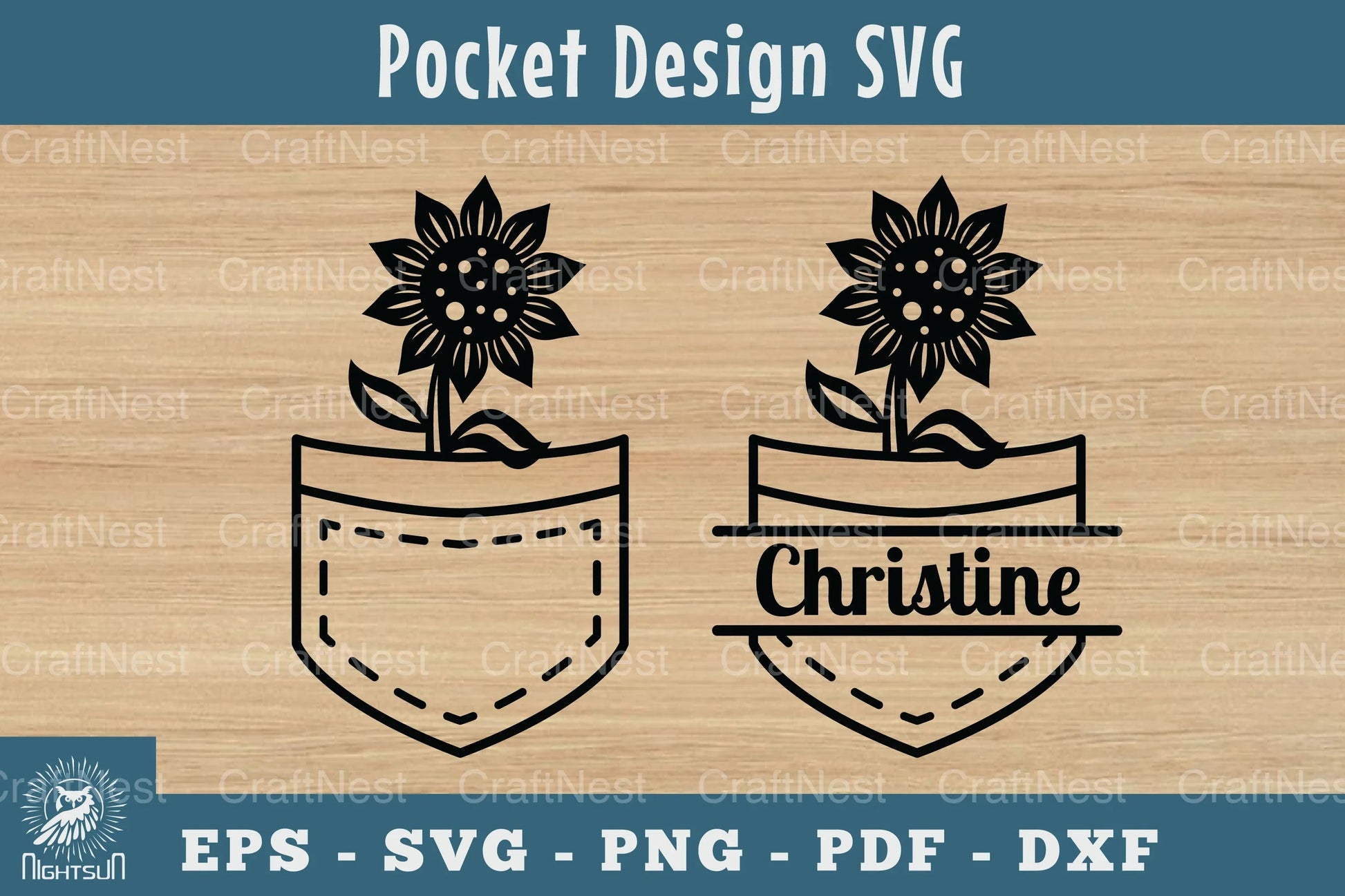 Pocket Flowers SVG Bundle - CraftNest - Digital Crafting and Art