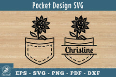 Pocket Flowers SVG Bundle - CraftNest - Digital Crafting and Art