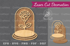 Laser Cut Flower Tube Decorations Bundle - CraftNest - Digital Crafting and Art