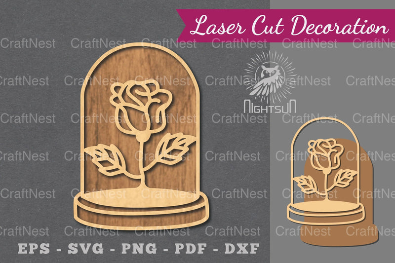 Laser Cut Flower Tube Decorations Bundle - CraftNest - Digital Crafting and Art