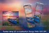 Flowery Beach Tumbler Wrap