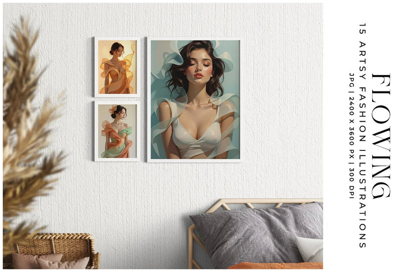 Flowing Portraits - Women - CraftNest - Digital Crafting and Art