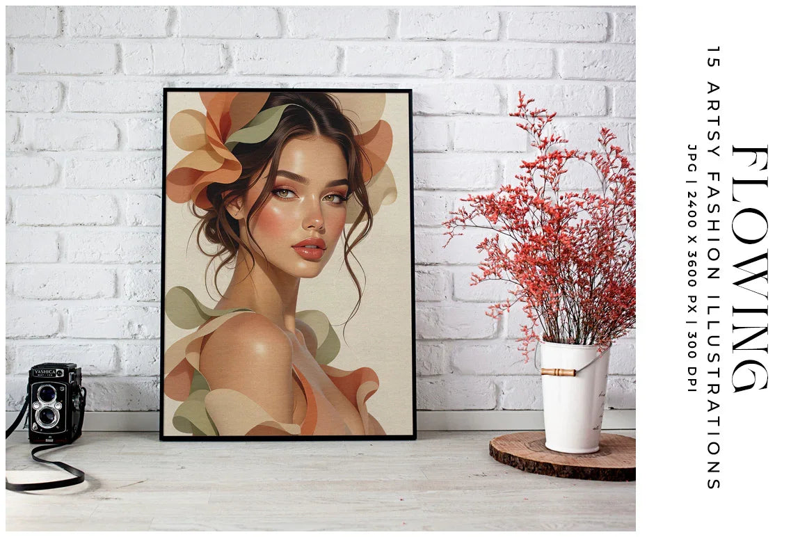 Flowing Portraits - Women - CraftNest - Digital Crafting and Art