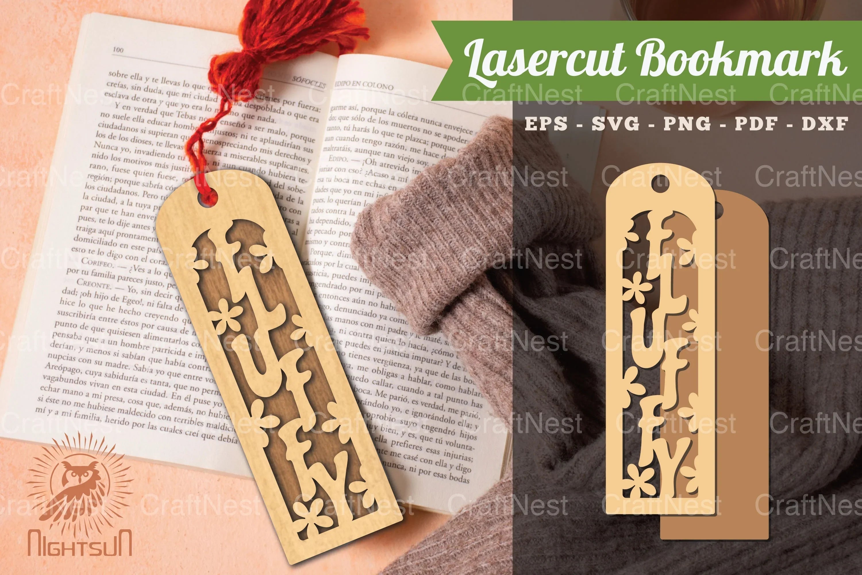 Fluffy Laser Cut Bookmark Bundle - CraftNest - Digital Crafting and Art