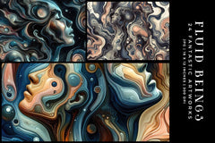 Fluid Beings - Wall Art - CraftNest - Digital Crafting and Art