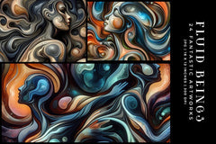 Fluid Beings - Wall Art - CraftNest - Digital Crafting and Art