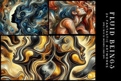 Fluid Beings - Wall Art - CraftNest - Digital Crafting and Art