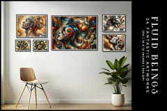 Fluid Beings - Wall Art - CraftNest - Digital Crafting and Art